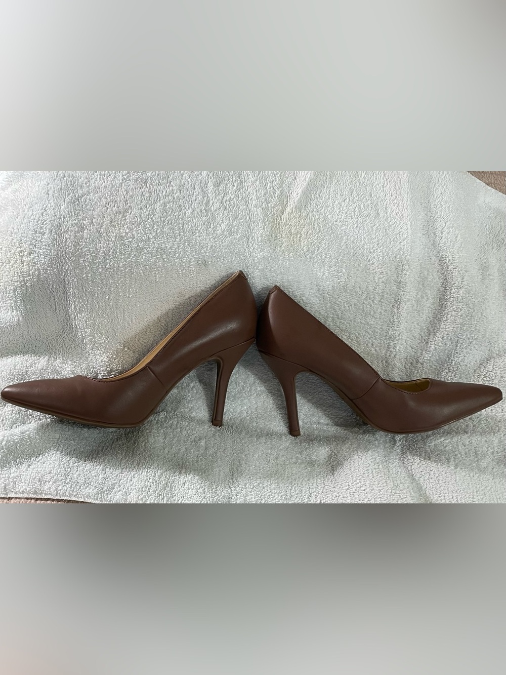 Nine West Brown Pointed-Toe Stiletto Pumps